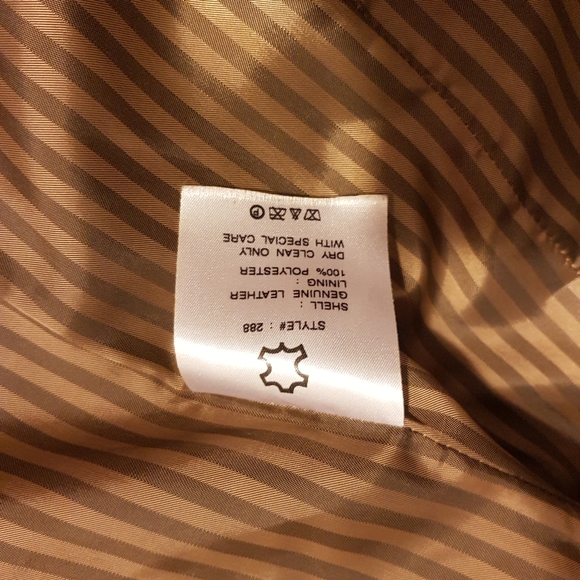 Linea uomo leather dress coat. - Picture 2 of 7